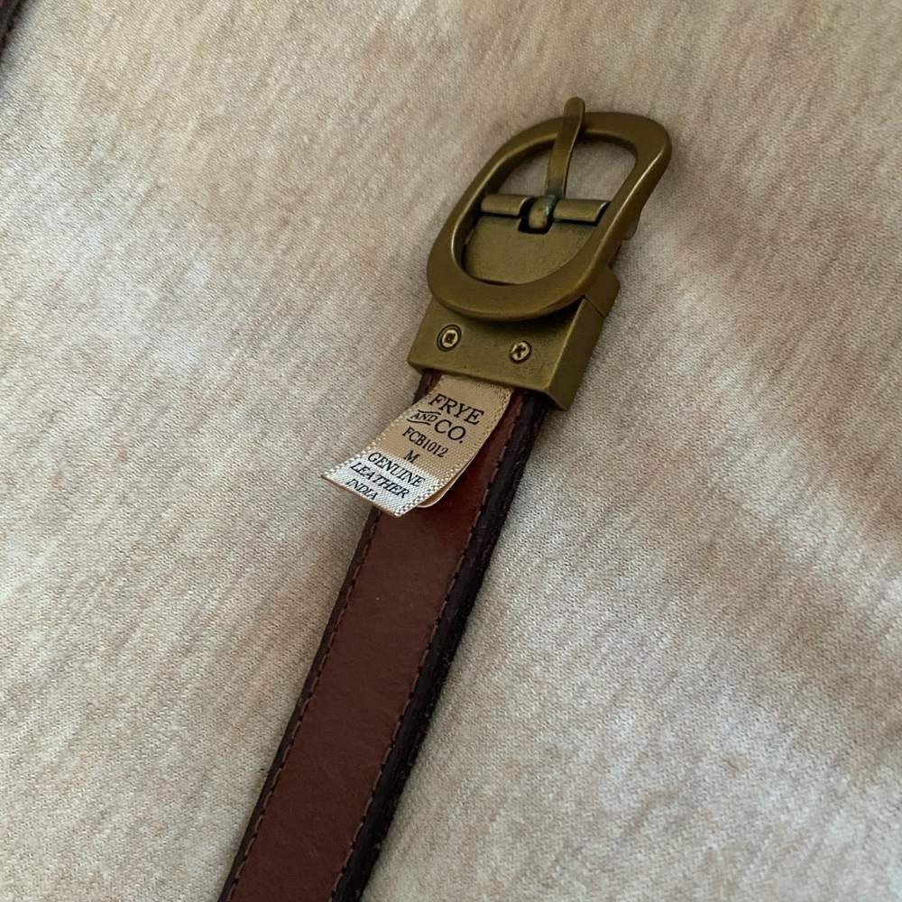 Frye brown leather belt